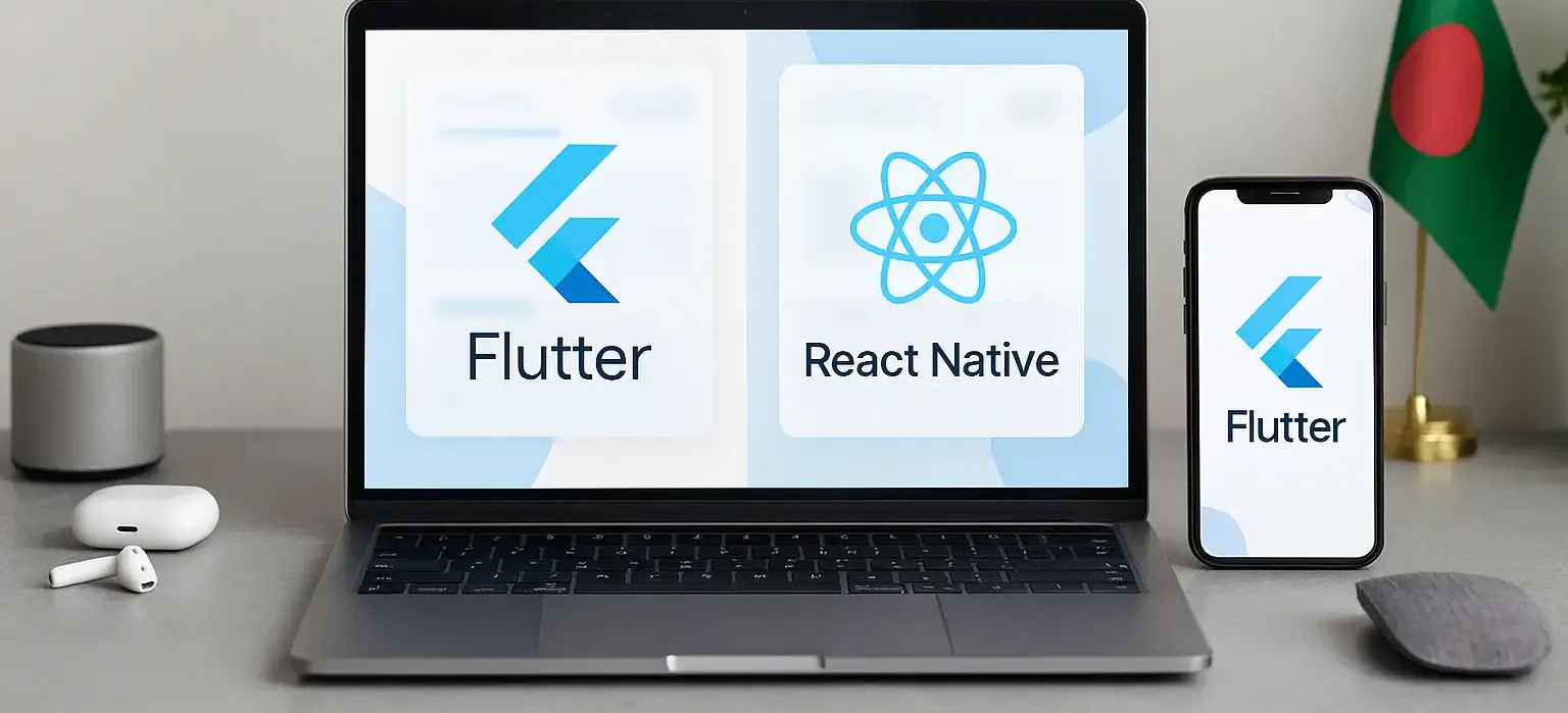 Read more about the article Flutter vs React Native 2025: Why Bangladeshi Businesses Choose Flutter for Mobile Apps